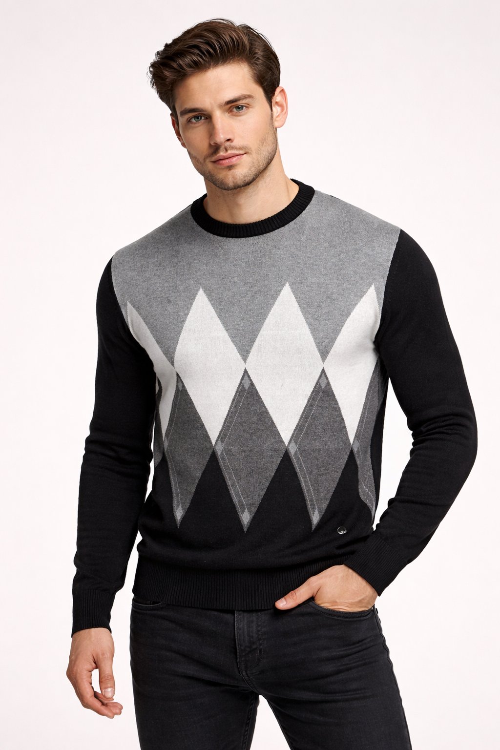 یقه گرد لوزی NCS